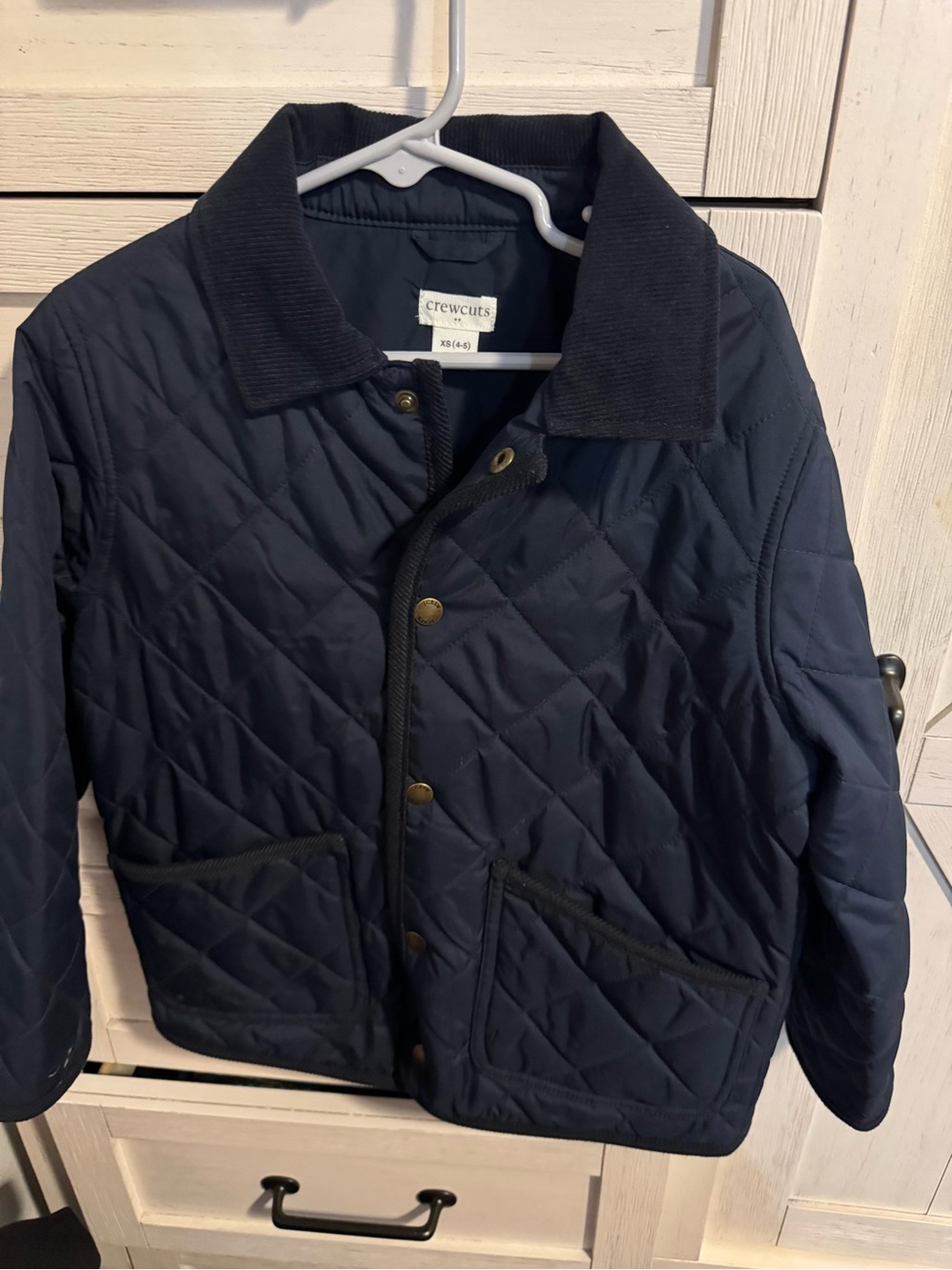 crewcuts Quilted Navy Blue Jacket Size XS 4/5